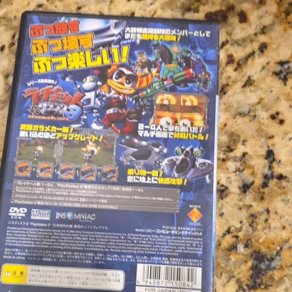 Ratchet & Clank 3 PlayStation 2 NTSC-J Manual Included CIB